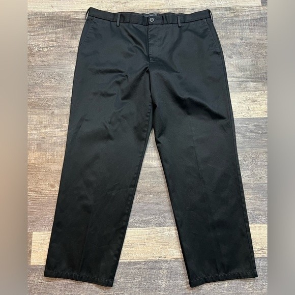 Dockers Signature Khaki Classic Fit Black Pants Size 40X30 - Picture 10 of 10